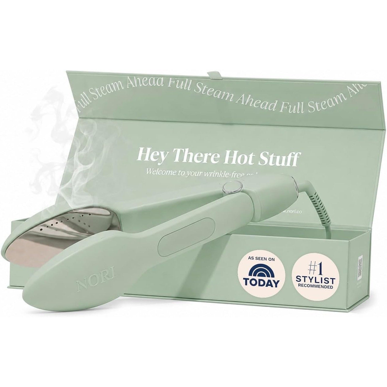 Nori Press Handheld Steam Iron Green- Brand New